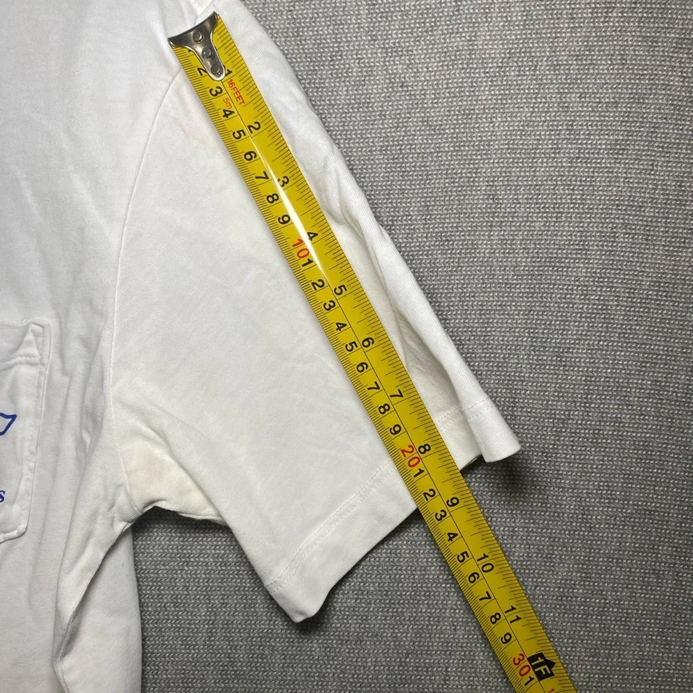 Vineyard Vines Men Short Sleeve Pocket Crew Neck Tee T-Shirt "FLAG SAILS" XS - Picture 7 of 9